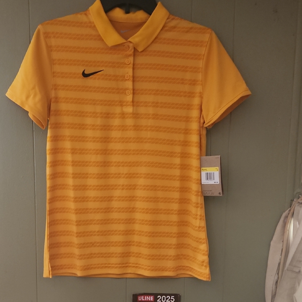Nike Golden Striped Polo Shirt
